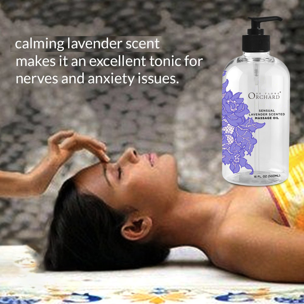 Private Label Pure Nature Organic Extract Relaxing Body Lavender Massage Oil