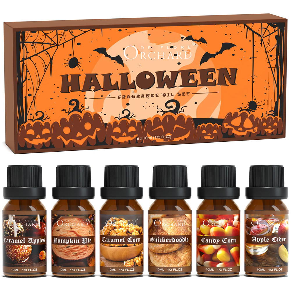 Premium Essential Oils Halloween Scented Oils Gift Set for Soap Candle Making