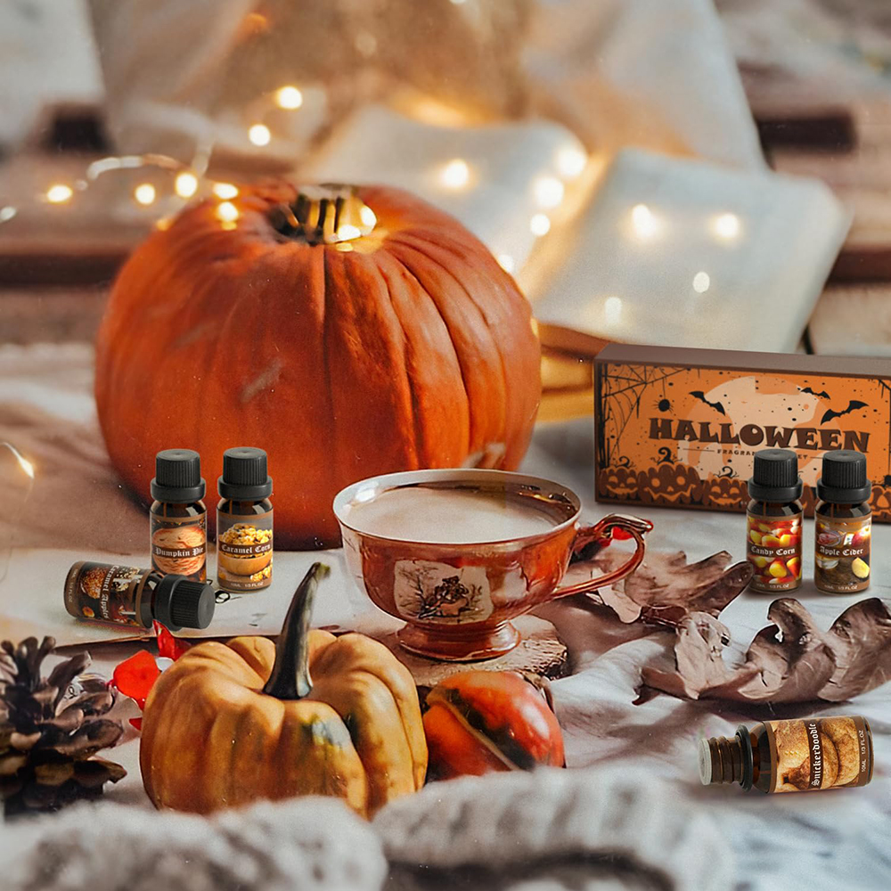 Premium Essential Oils Halloween Scented Oils Gift Set for Soap Candle Making