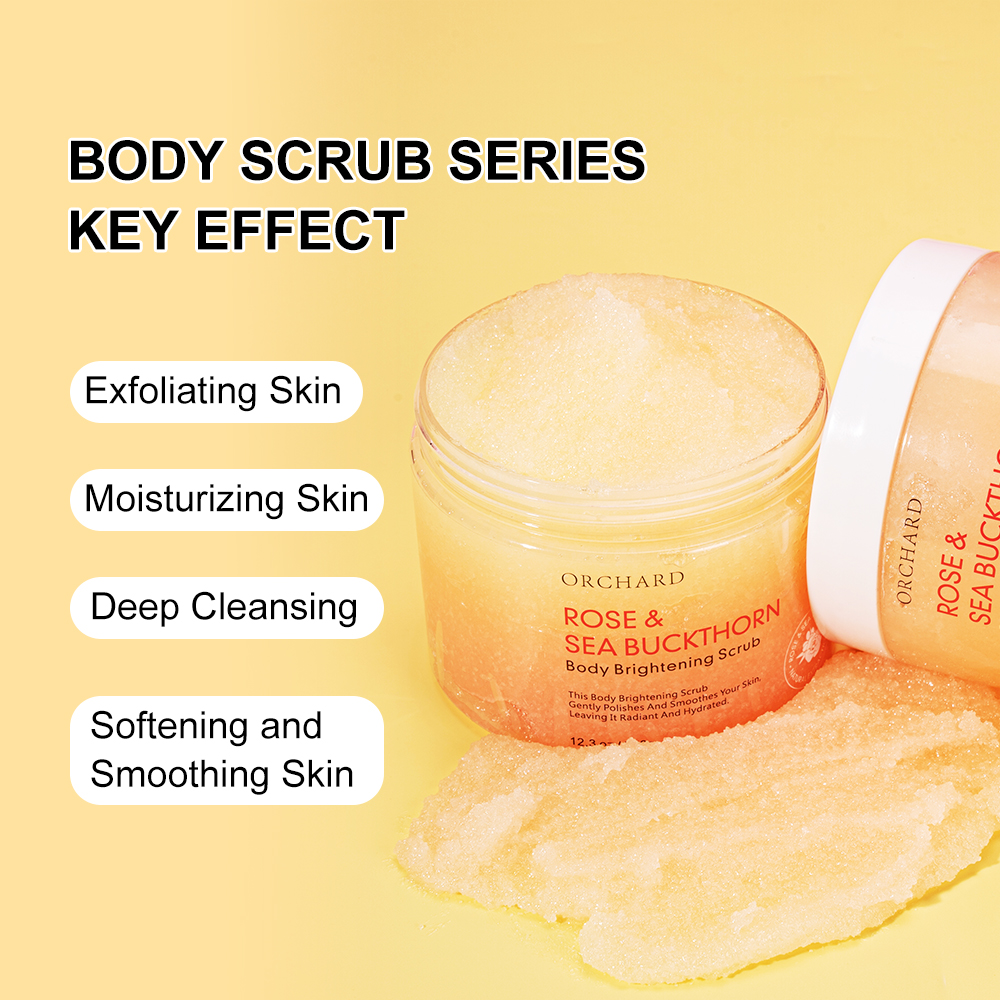 Private Label Body Care Gentle Exfoliating Firming Double Body Scrub